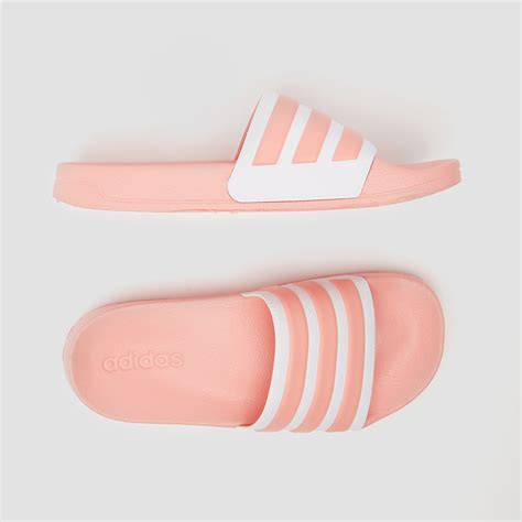 adidas slippers dames roze met wit|adidas adilette sokken.